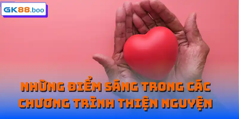 Những điểm sáng trong các chương trình thiện nguyện