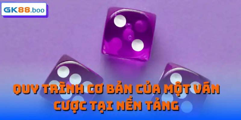 Quy trình cơ bản của một ván cược tại nền tảng 